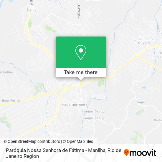 Paróquia Nossa Senhora de Fátima - Manilha map