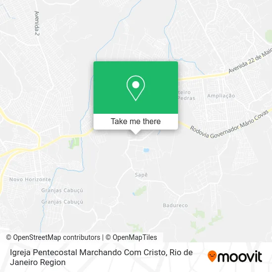 Igreja Pentecostal Marchando Com Cristo map