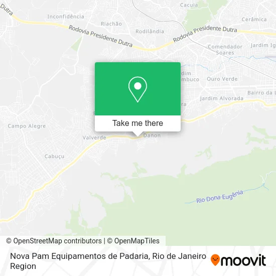 Nova Pam Equipamentos de Padaria map