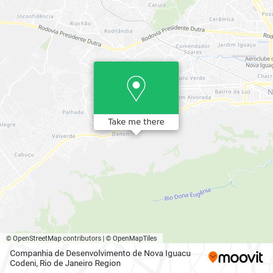 Companhia de Desenvolvimento de Nova Iguacu Codeni map