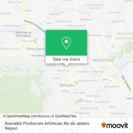 Arpoador Producoes Artisticas map