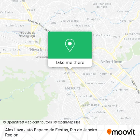 Alex Lava Jato Espaco de Festas map