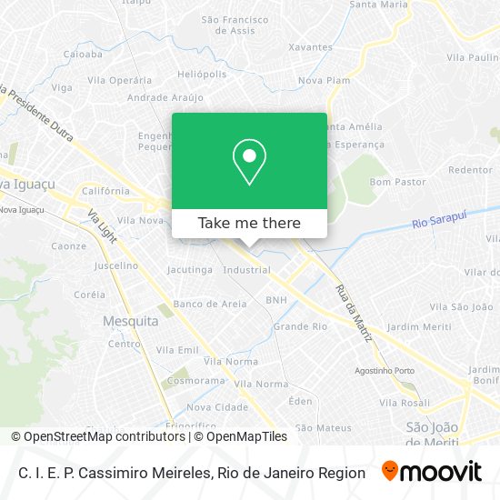 Mapa C. I. E. P. Cassimiro Meireles