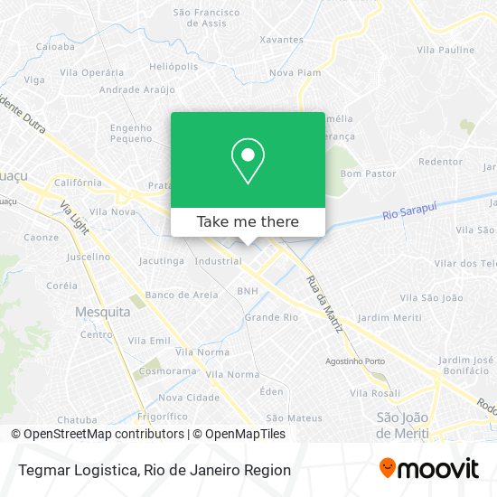 Tegmar Logistica map