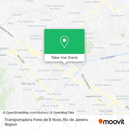 Mapa Transportadora Fenix de B Roxo