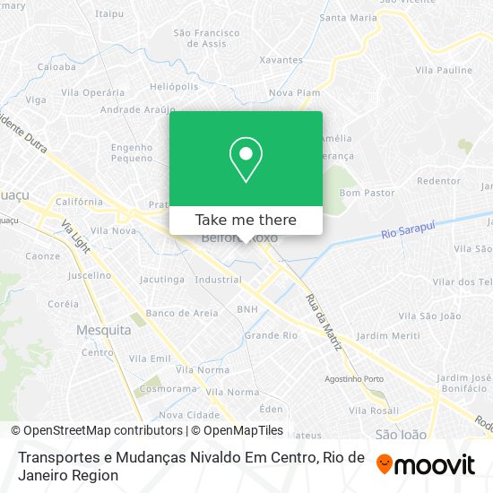 Transportes e Mudanças Nivaldo Em Centro map