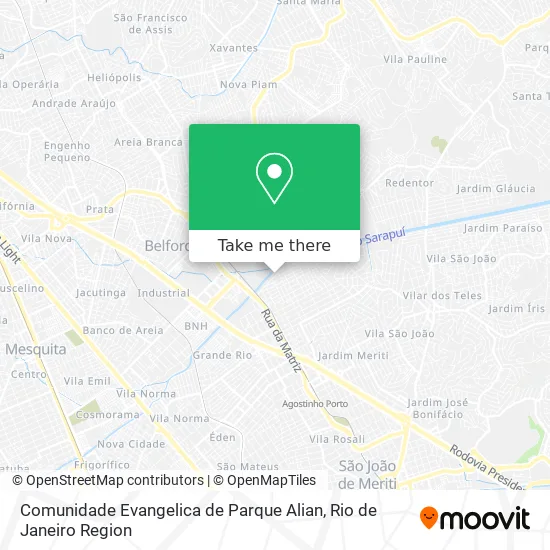 Comunidade Evangelica de Parque Alian map
