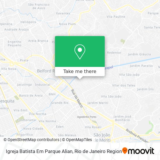 Igreja Batista Em Parque Alian map