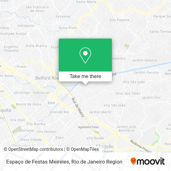 Espaço de Festas Meireles map