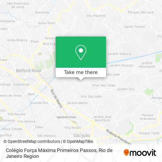 Colégio Força Máxima Primeiros Passos map