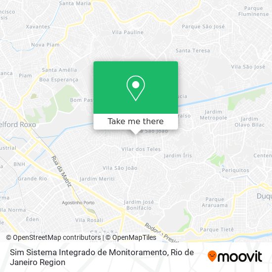 Mapa Sim Sistema Integrado de Monitoramento