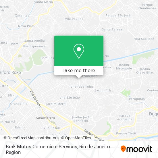 Bmk Motos Comercio e Servicos map