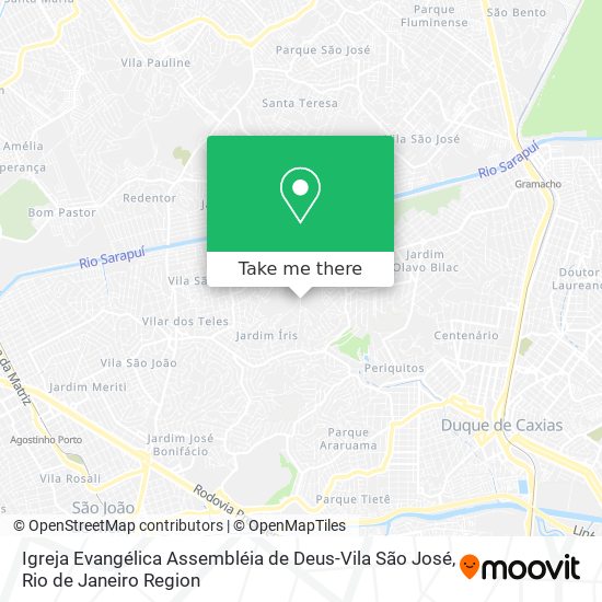 Mapa Igreja Evangélica Assembléia de Deus-Vila São José