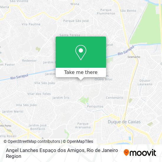 Angel Lanches Espaço dos Amigos map