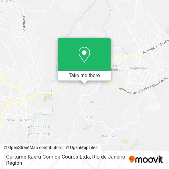 Curtume Kaeru Com de Couros Ltda map