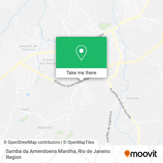 Samba da Amendoeira Manilha map