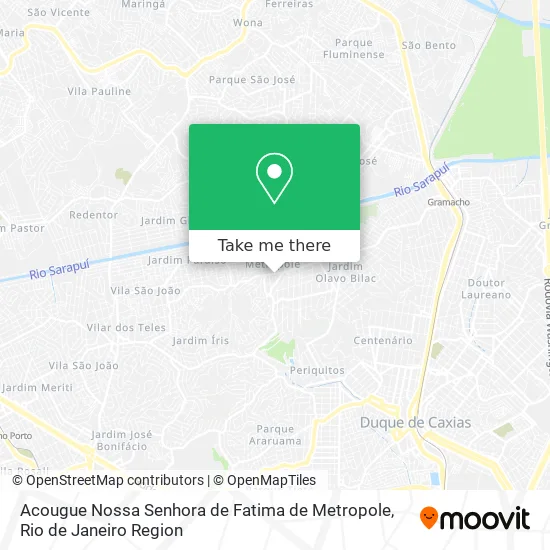 Acougue Nossa Senhora de Fatima de Metropole map