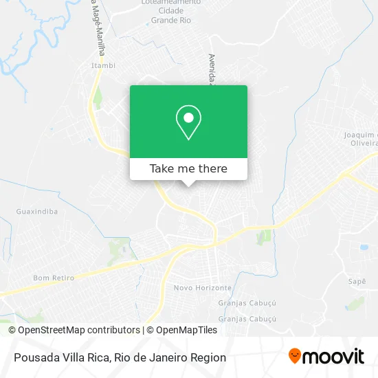Pousada Villa Rica map