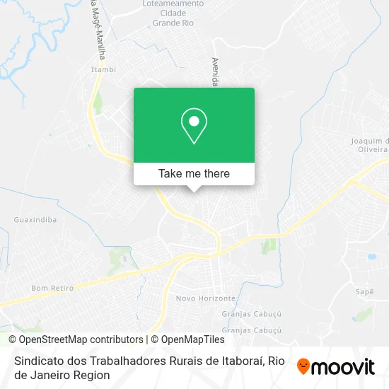 Sindicato dos Trabalhadores Rurais de Itaboraí map