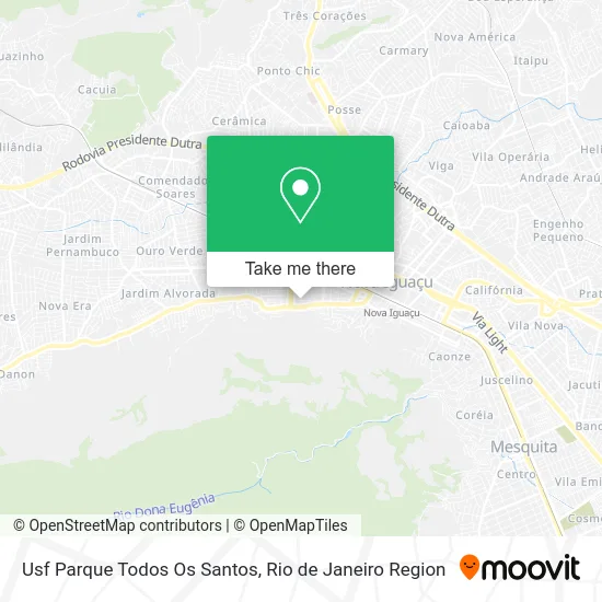 Usf Parque Todos Os Santos map