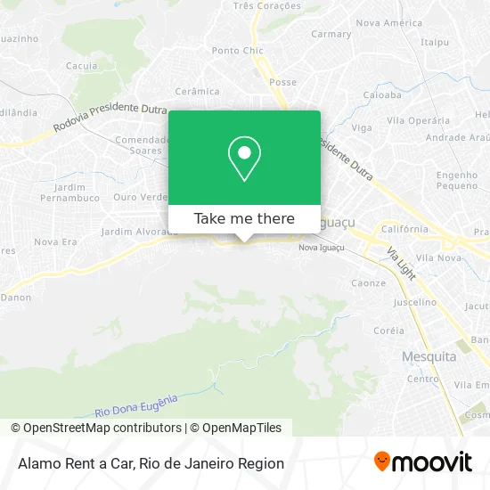 Alamo Rent a Car map