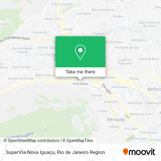 SuperVia-Nova Iguaçu map