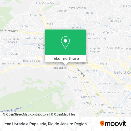 Mapa Yan Livraria e Papelaria