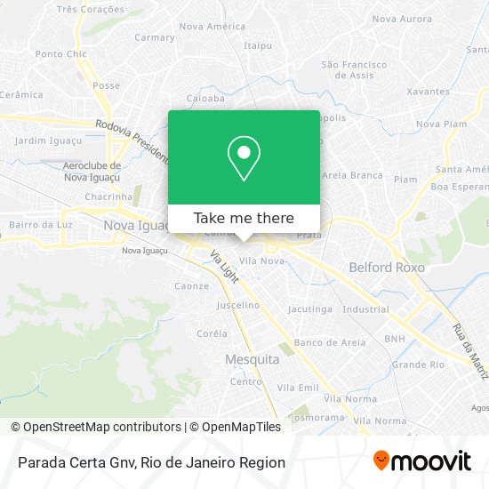 Parada Certa Gnv map