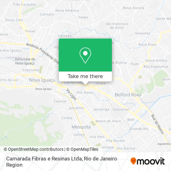 Mapa Camarada Fibras e Resinas Ltda