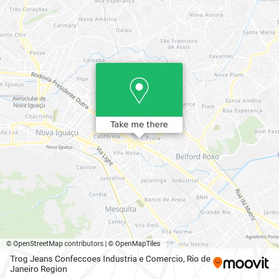 Trog Jeans Confeccoes Industria e Comercio map