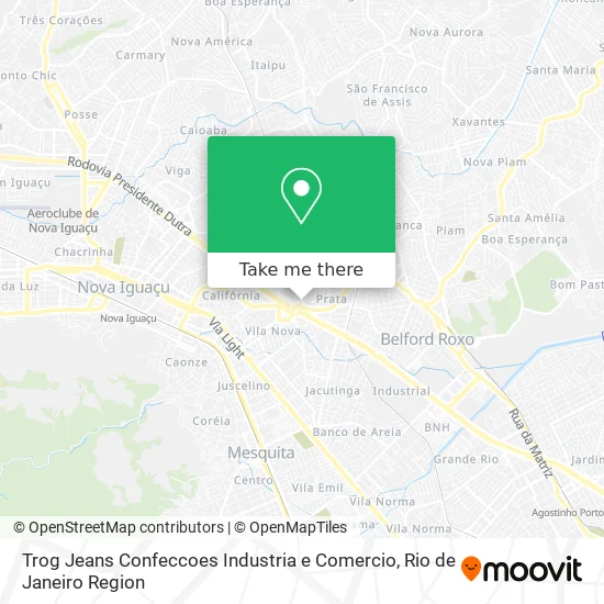 Trog Jeans Confeccoes Industria e Comercio map