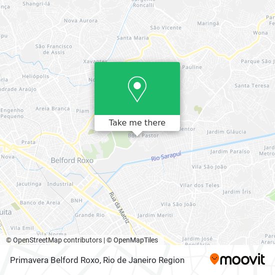 Primavera Belford Roxo map
