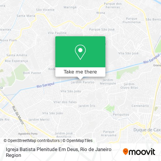 Mapa Igreja Batista Plenitude Em Deus