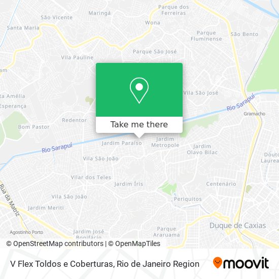 V Flex Toldos e Coberturas map