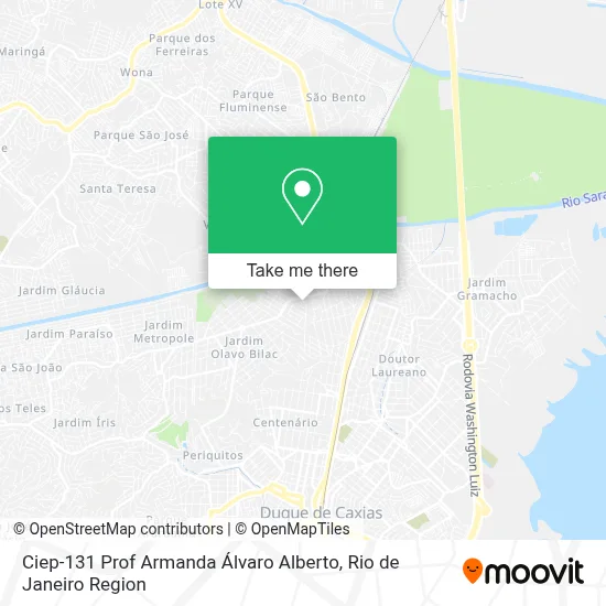 Ciep-131 Prof Armanda Álvaro Alberto map