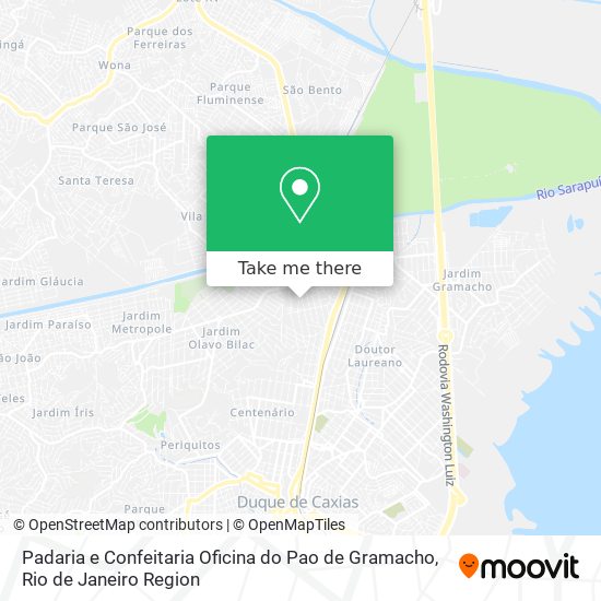 Padaria e Confeitaria Oficina do Pao de Gramacho map