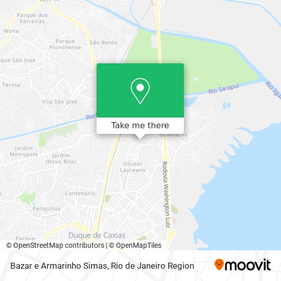 Bazar e Armarinho Simas map