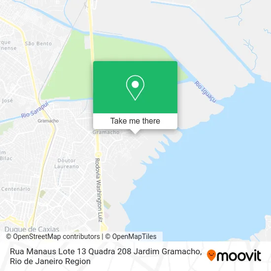 Rua Manaus Lote 13 Quadra 208 Jardim Gramacho map