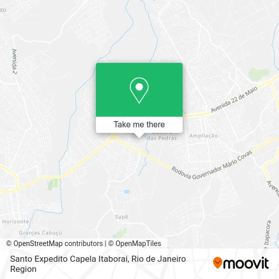 Santo Expedito Capela Itaborai map