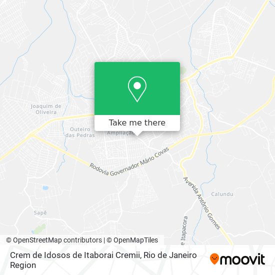 Crem de Idosos de Itaborai Cremii map