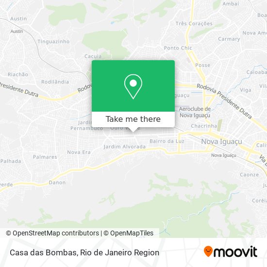 Mapa Casa das Bombas