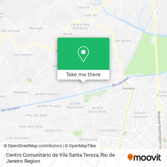 Centro Comunitário de Vila Santa Tereza map