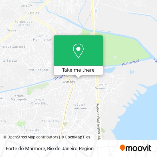 Forte do Mármore map