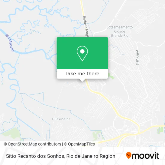 Sítio Recanto dos Sonhos map