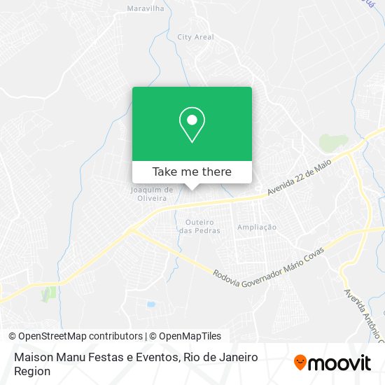 Mapa Maison Manu Festas e Eventos