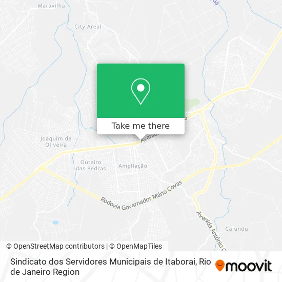 Sindicato dos Servidores Municipais de Itaborai map