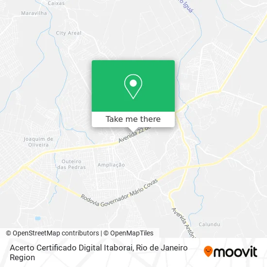 Acerto Certificado Digital Itaborai map