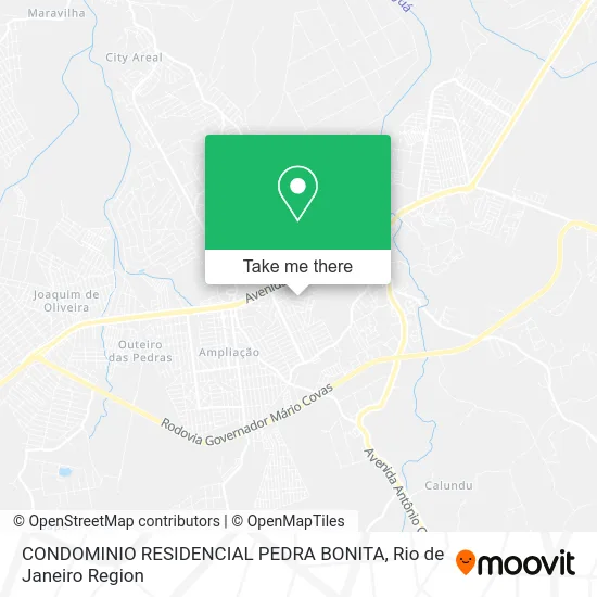 CONDOMINIO RESIDENCIAL PEDRA BONITA map