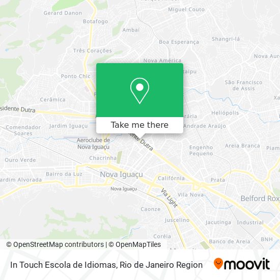 In Touch Escola de Idiomas map