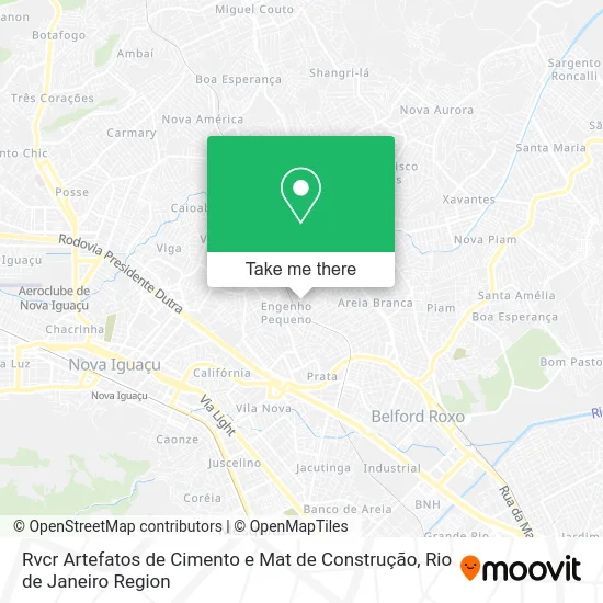 Rvcr Artefatos de Cimento e Mat de Construção map